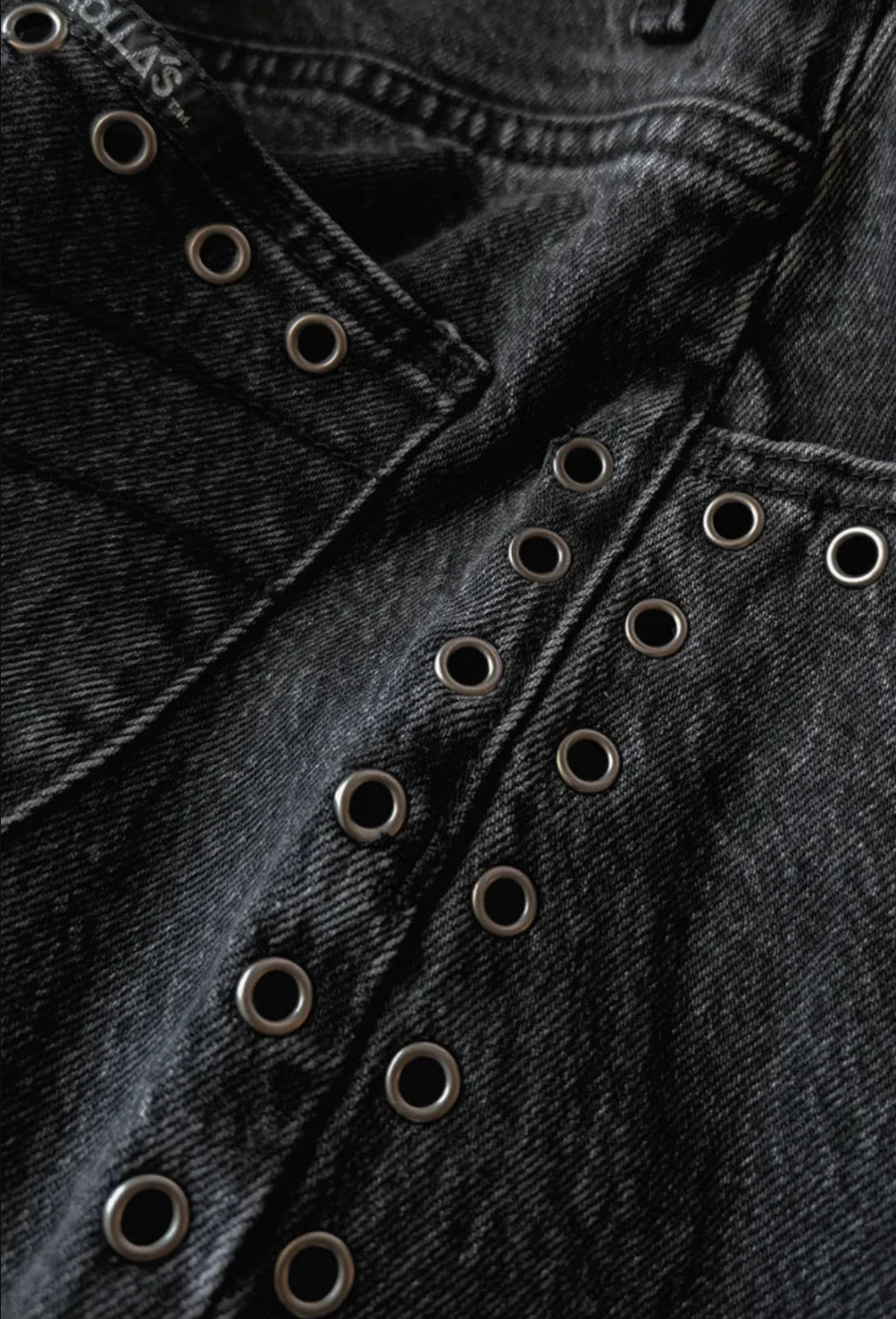 Sailor Scoop Jean Long - Black Sand Eyelet