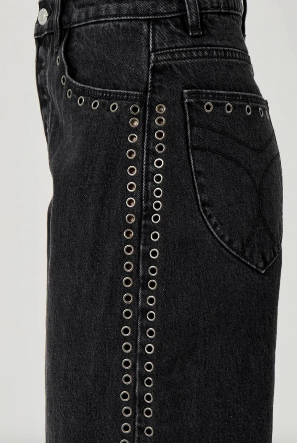 Sailor Scoop Jean Long - Black Sand Eyelet