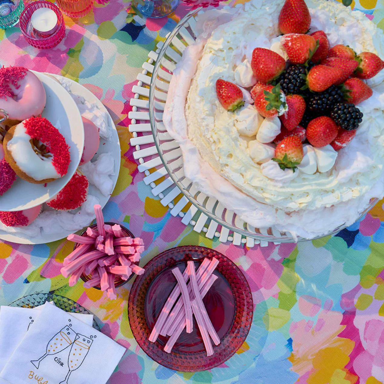 Round Tablecloth - Good Vibes