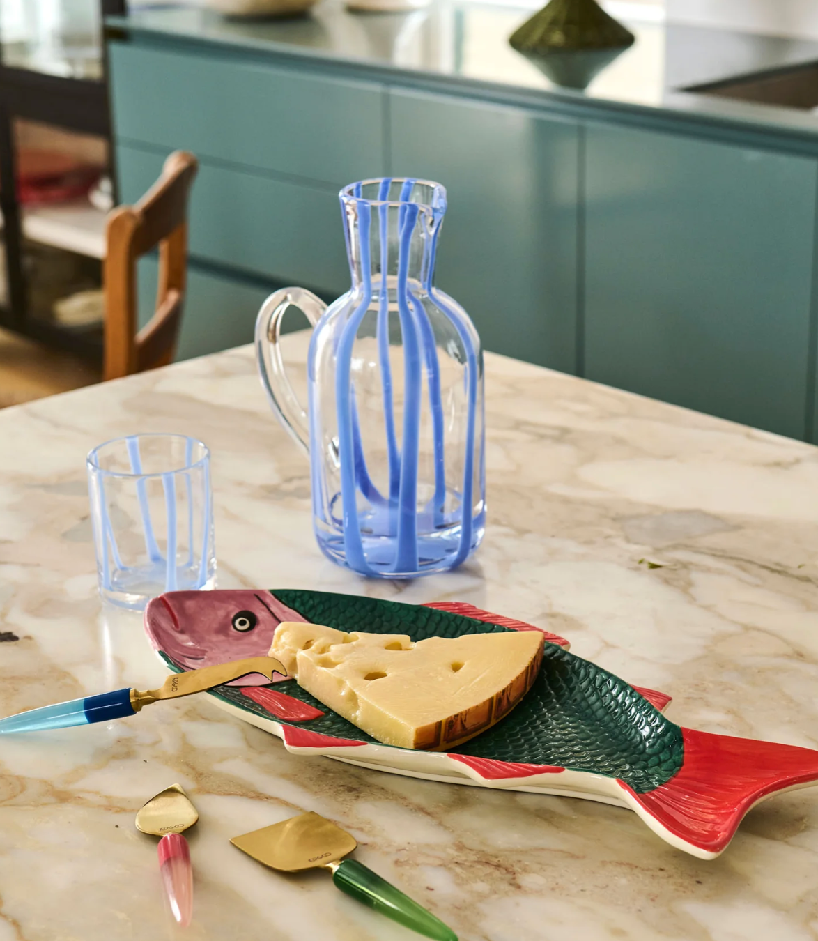 Bejewelled Cheese Knife Set