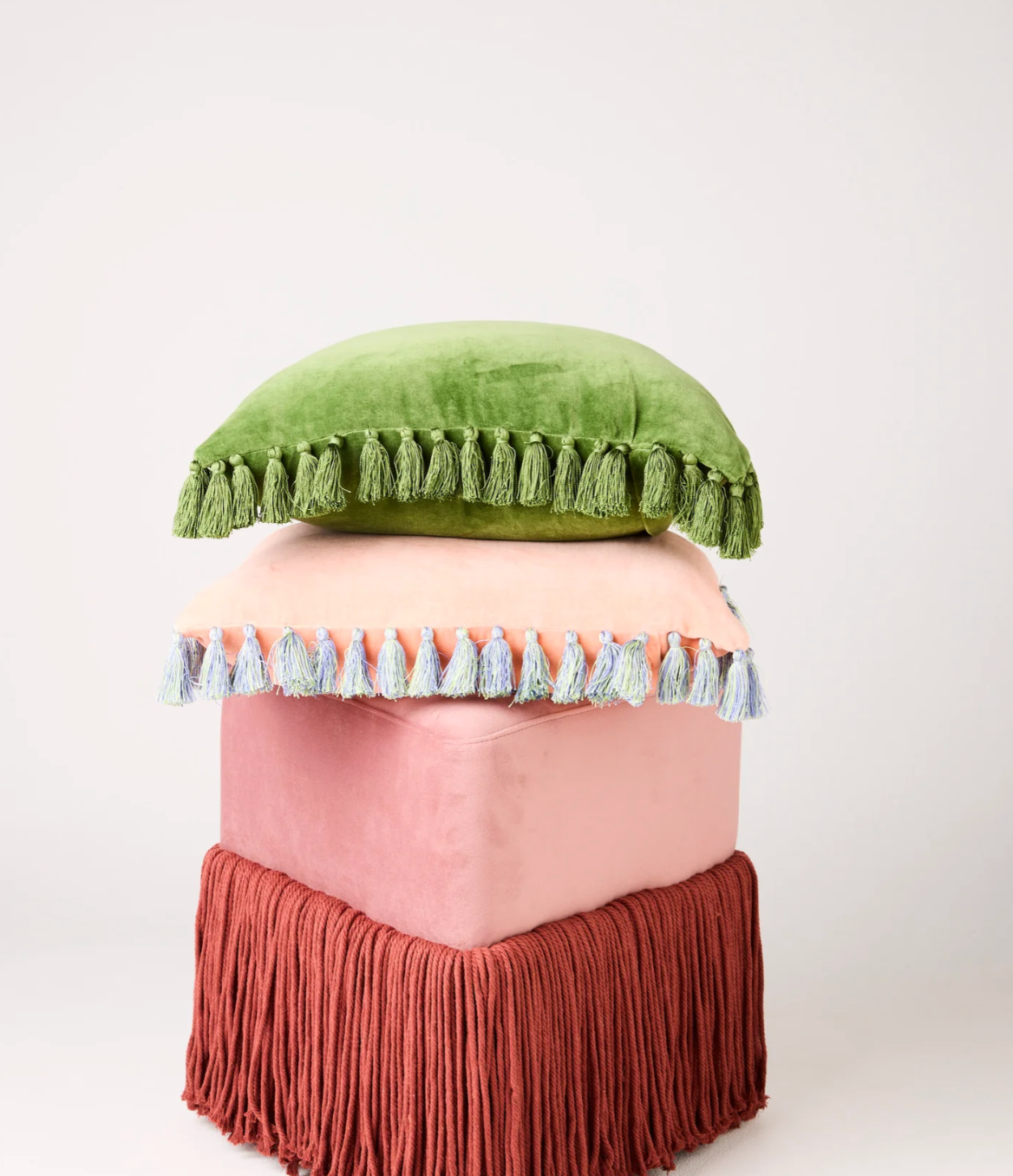 Campsite Velvet Tassel Cushion