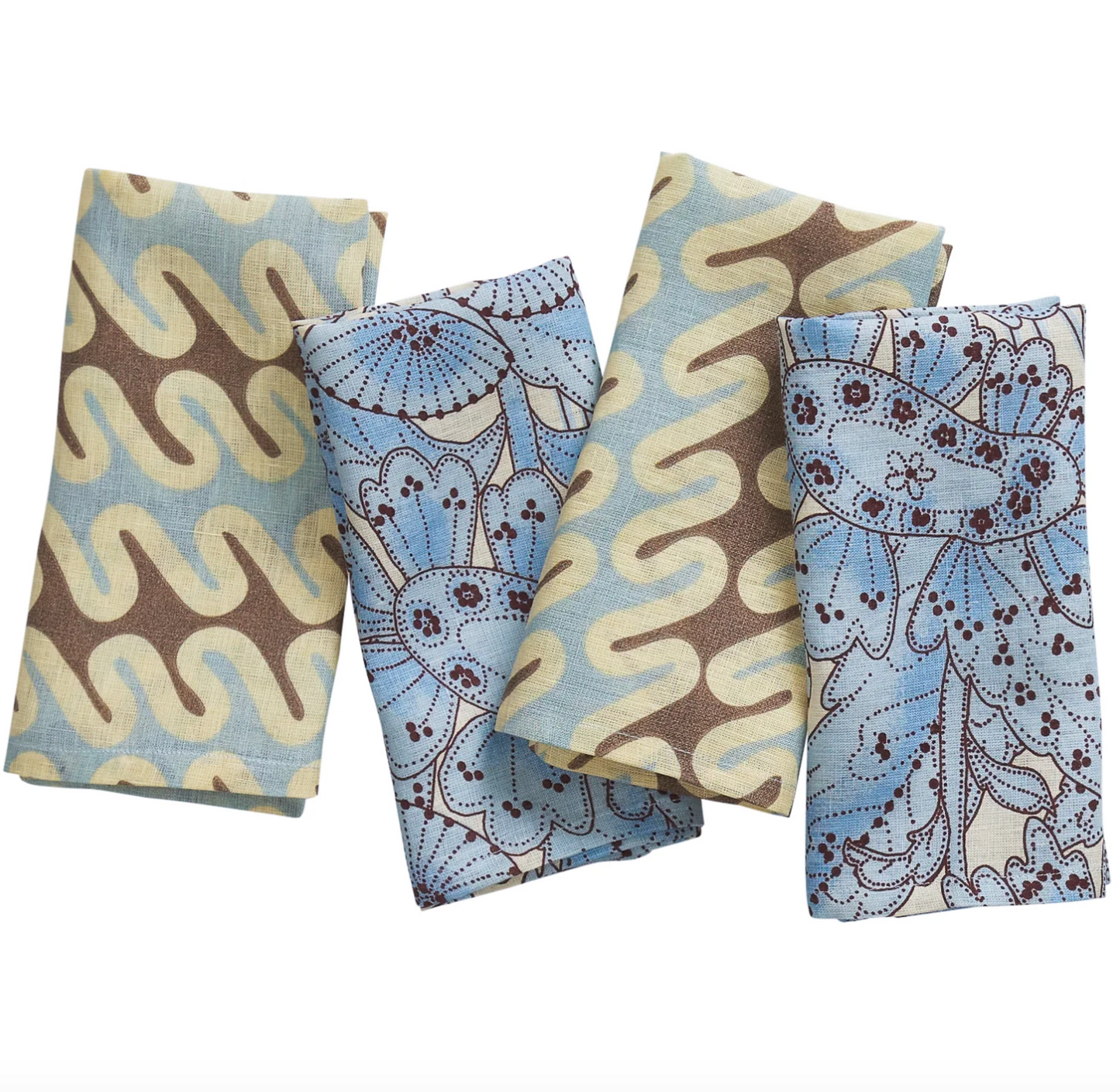 Lucia Napkin Set - Cerulean