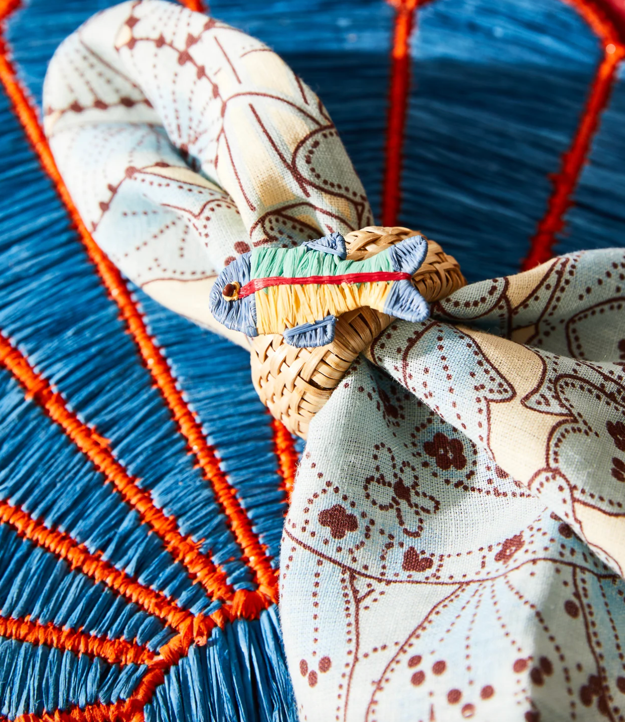 Lucia Napkin Set - Cerulean