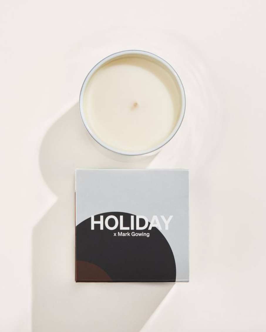 Limited Edition Holiday Flannel Flower Silver Candle - 280g