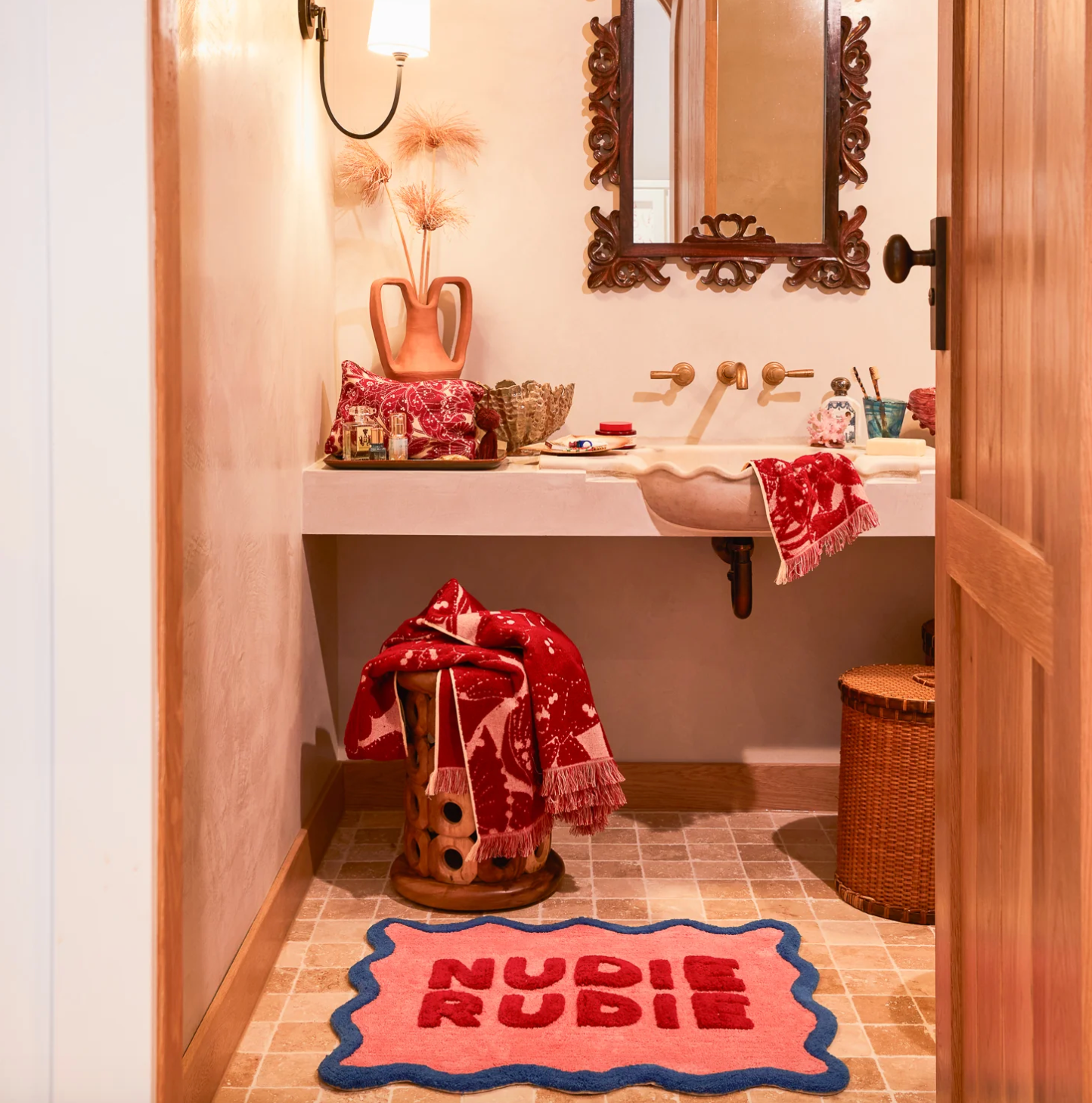 Amalie Nudie Bath Mat - Hibiscus