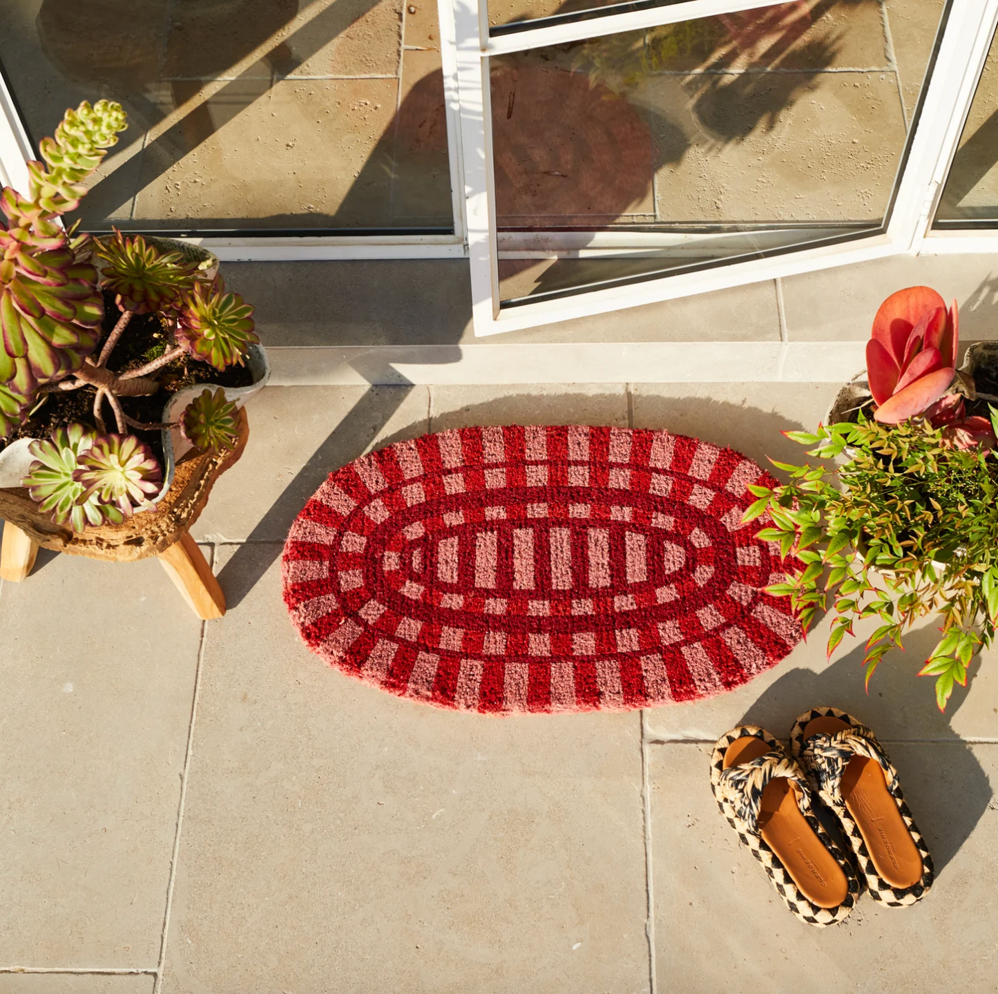 Fernanda Door Mat - Hibiscus