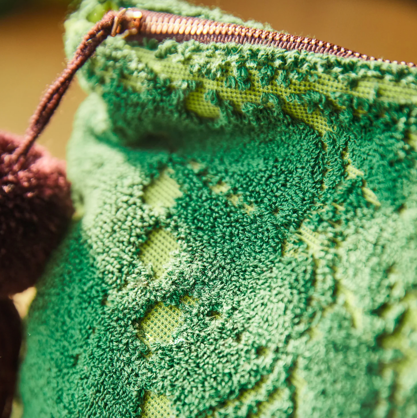 Lucia Terry Pouch - Kelp Small