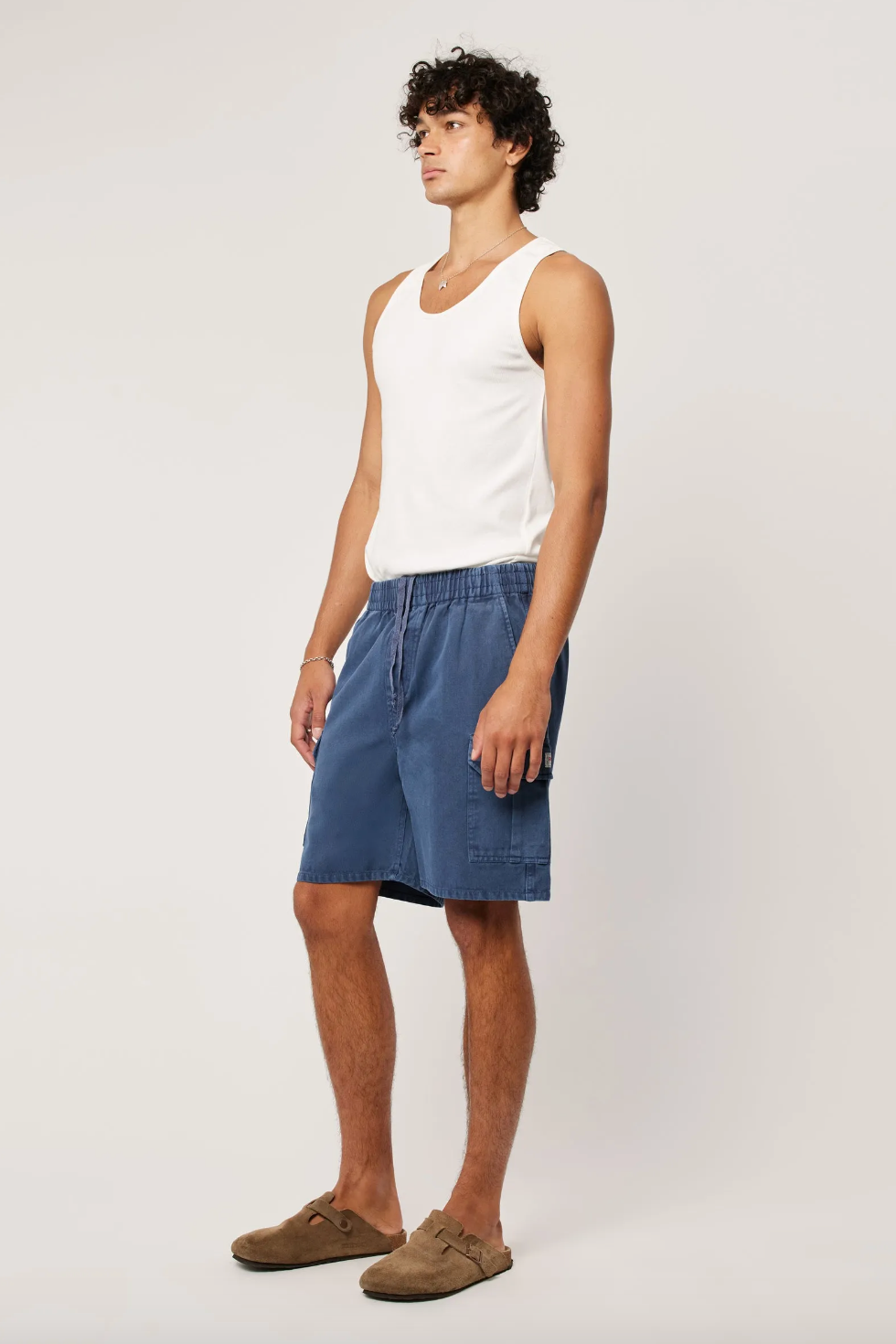 Tradie Cargo Short - Steel Blue