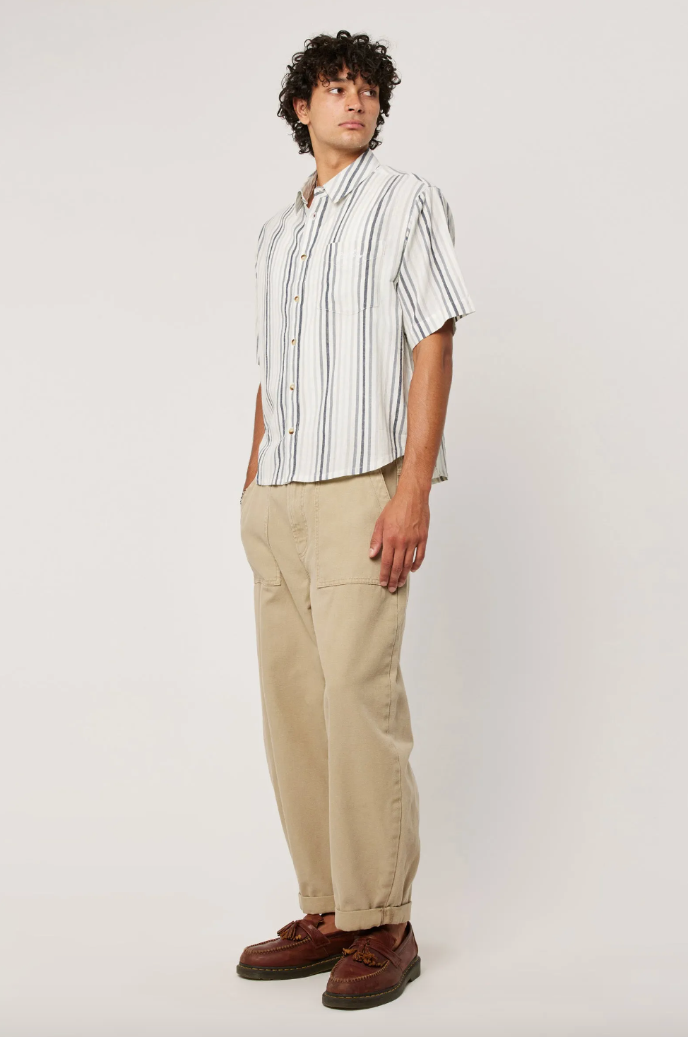 Tidal Waves Stripe Shirt - Titanium Stripe