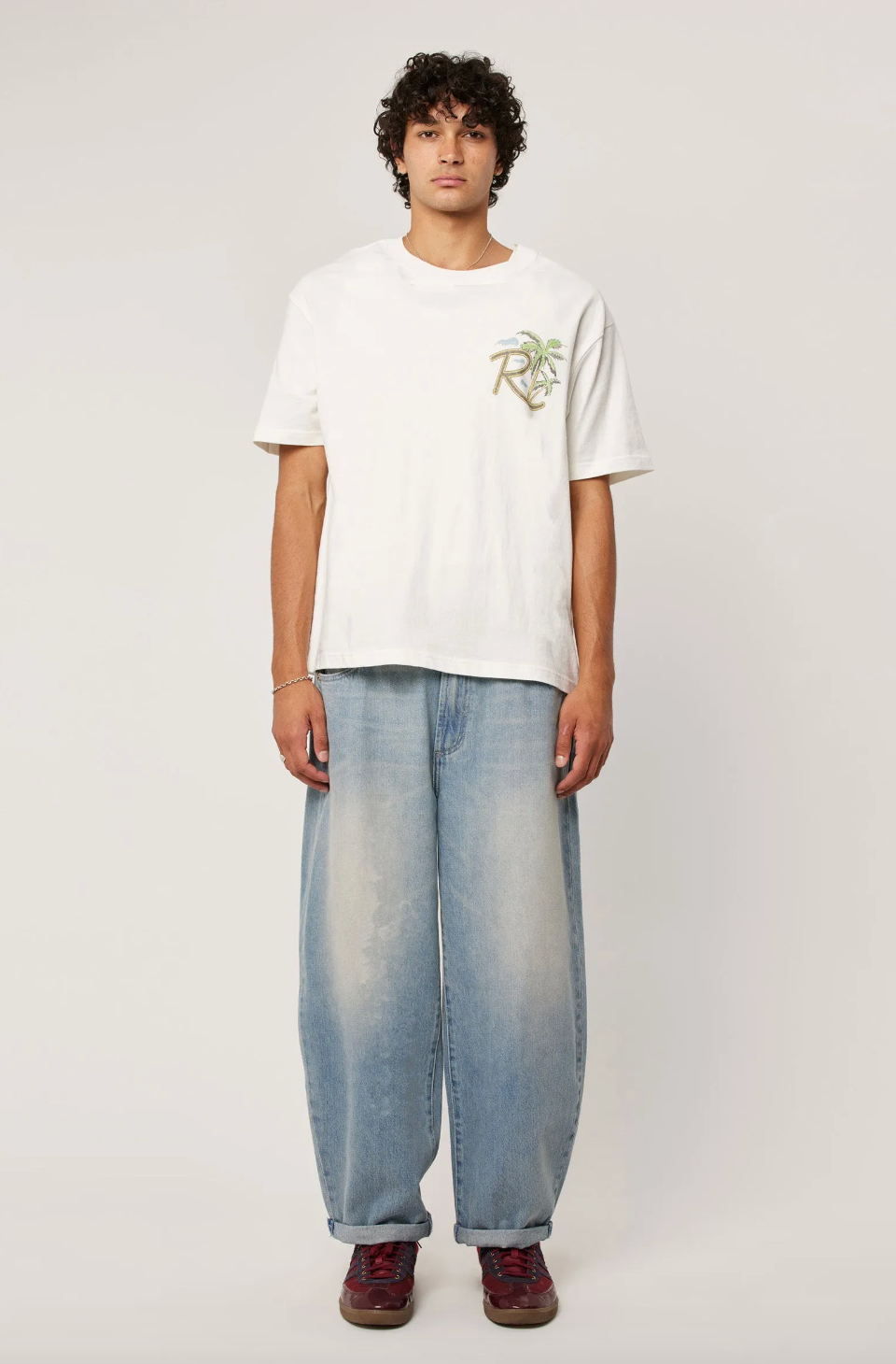 Ezy Palms Tee - Vintage White