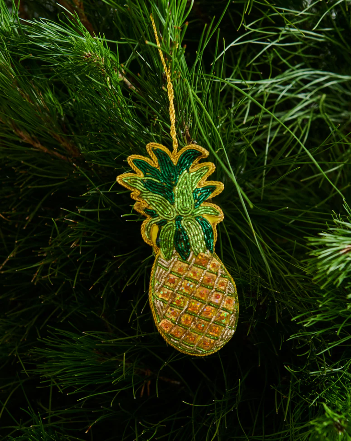 Pineapple Sequin Christmas Decoration