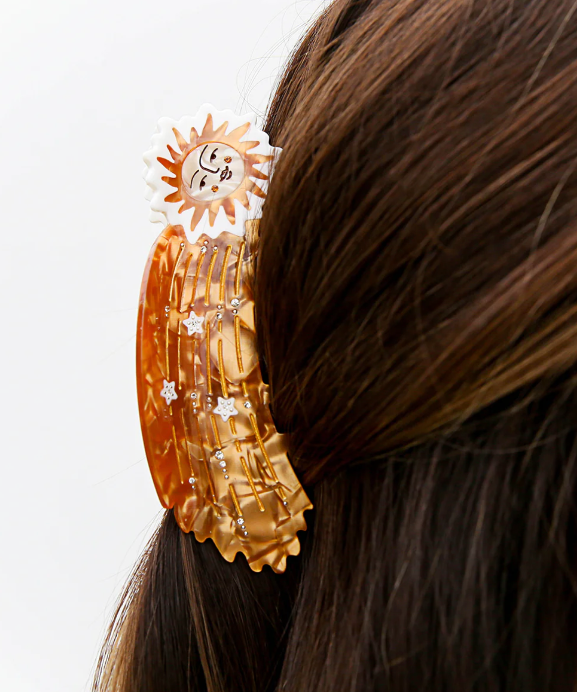 Gold Shooting Star Hair Claw Clip