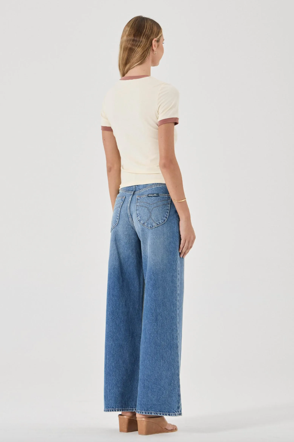 Classic Ringer Tee - Cream