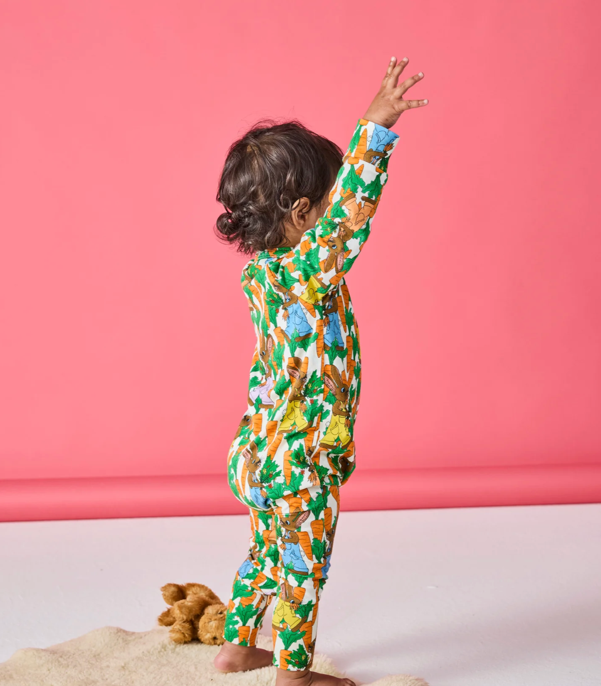 Carrot Joy Organic Long Sleeve Zip Romper