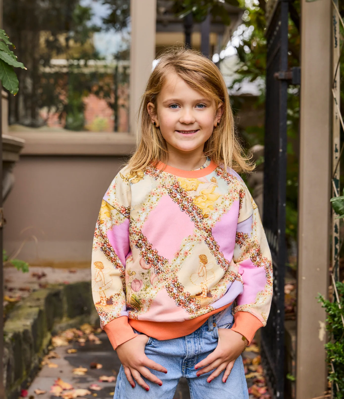 Organic Cotton Sweater - Fairyland Flower Chain