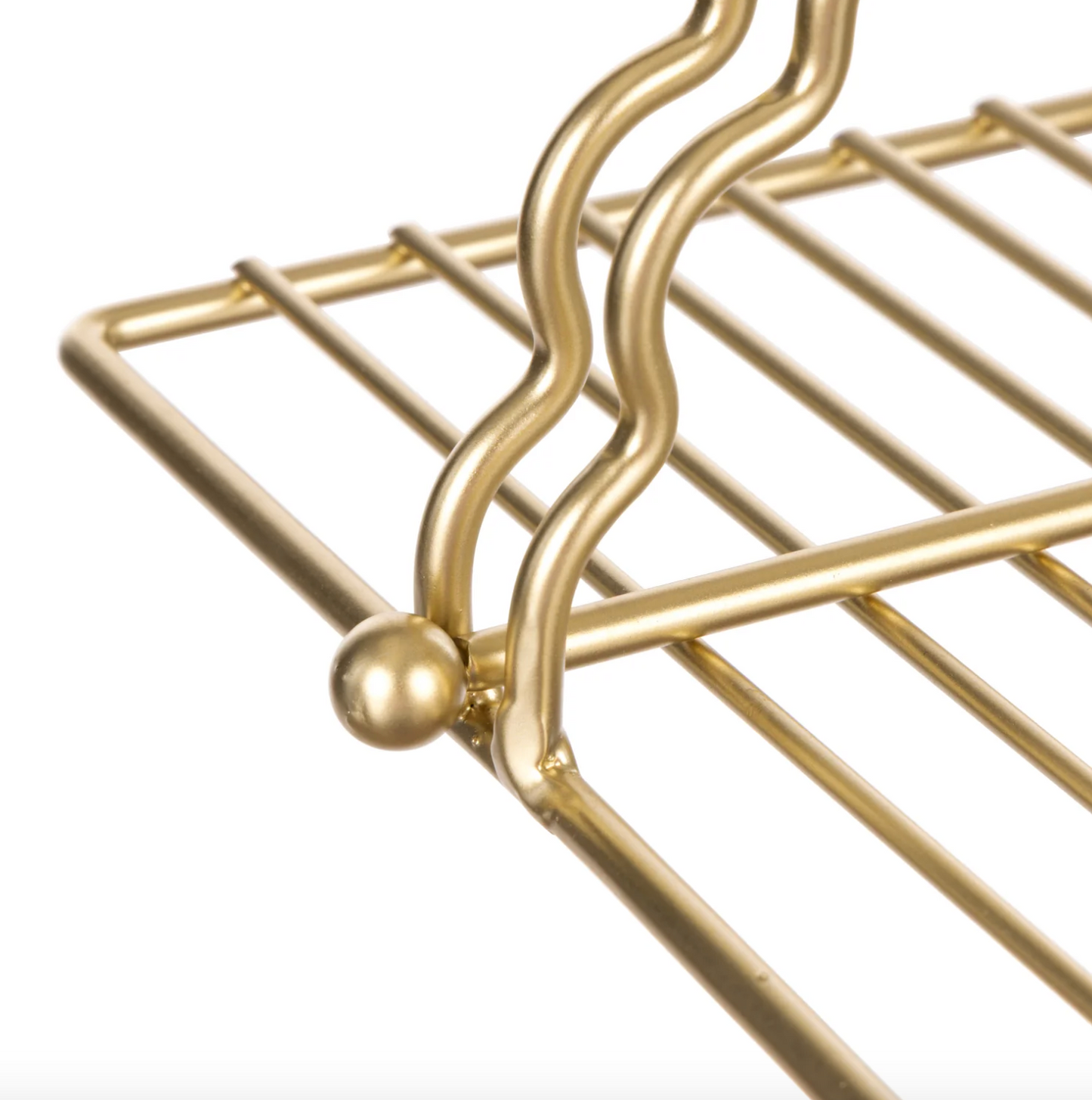 Brass Scalloped Napkin Holder