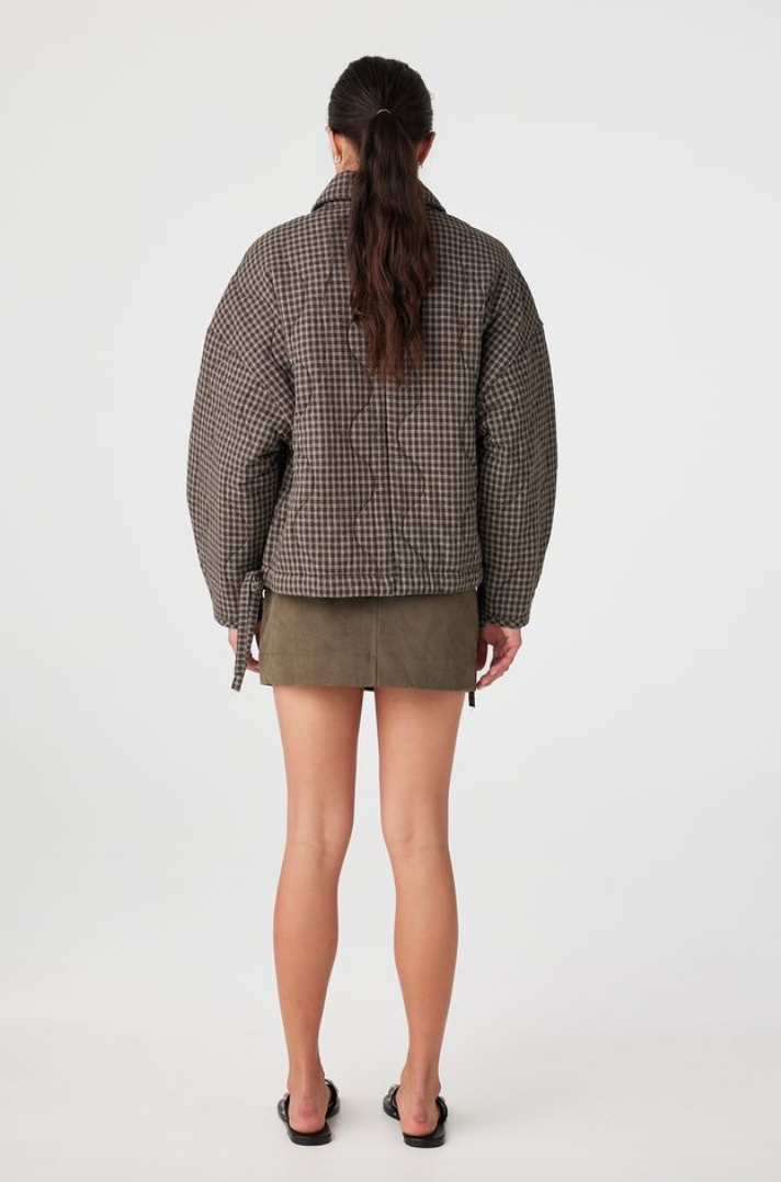 Matteo Jacket - Espresso Check