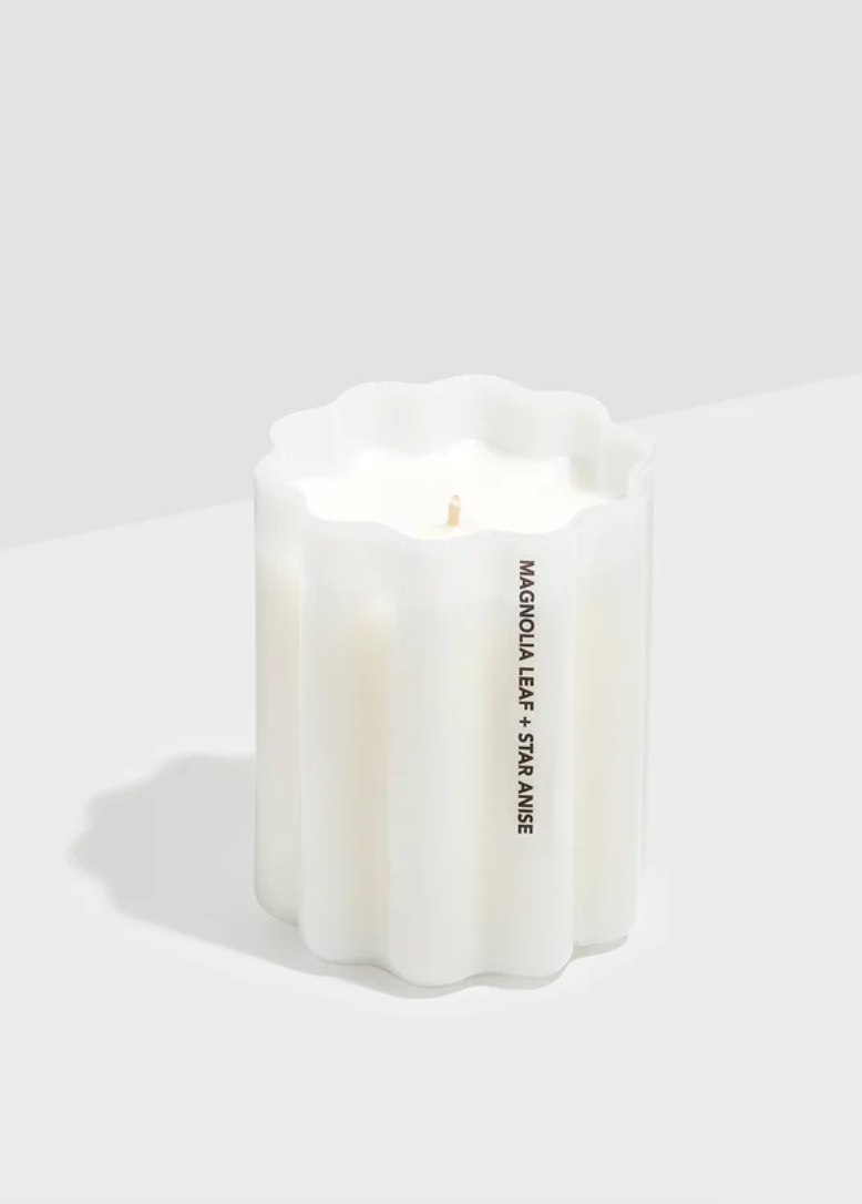 Wave Candle - Magnolia Leaf & Star Anise