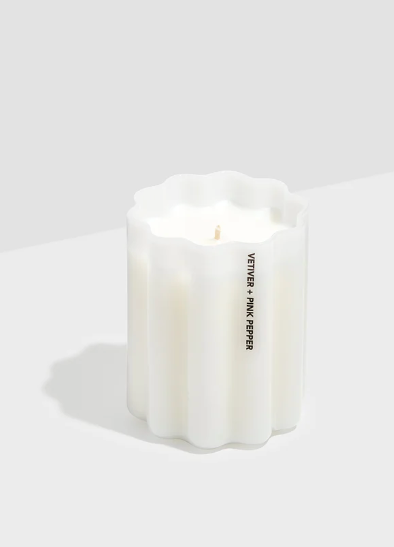 Wave Candle - Vetiver & Pink Pepper
