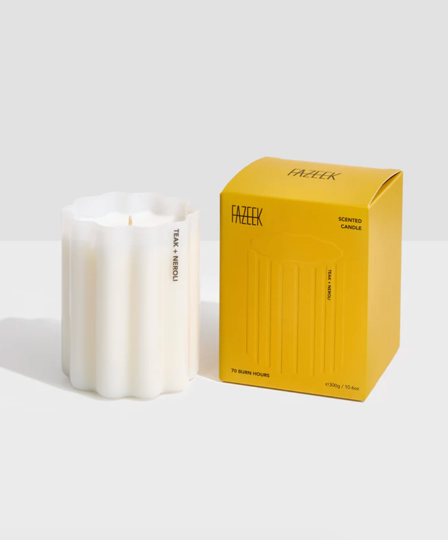Wave Candle - Teak & Neroli