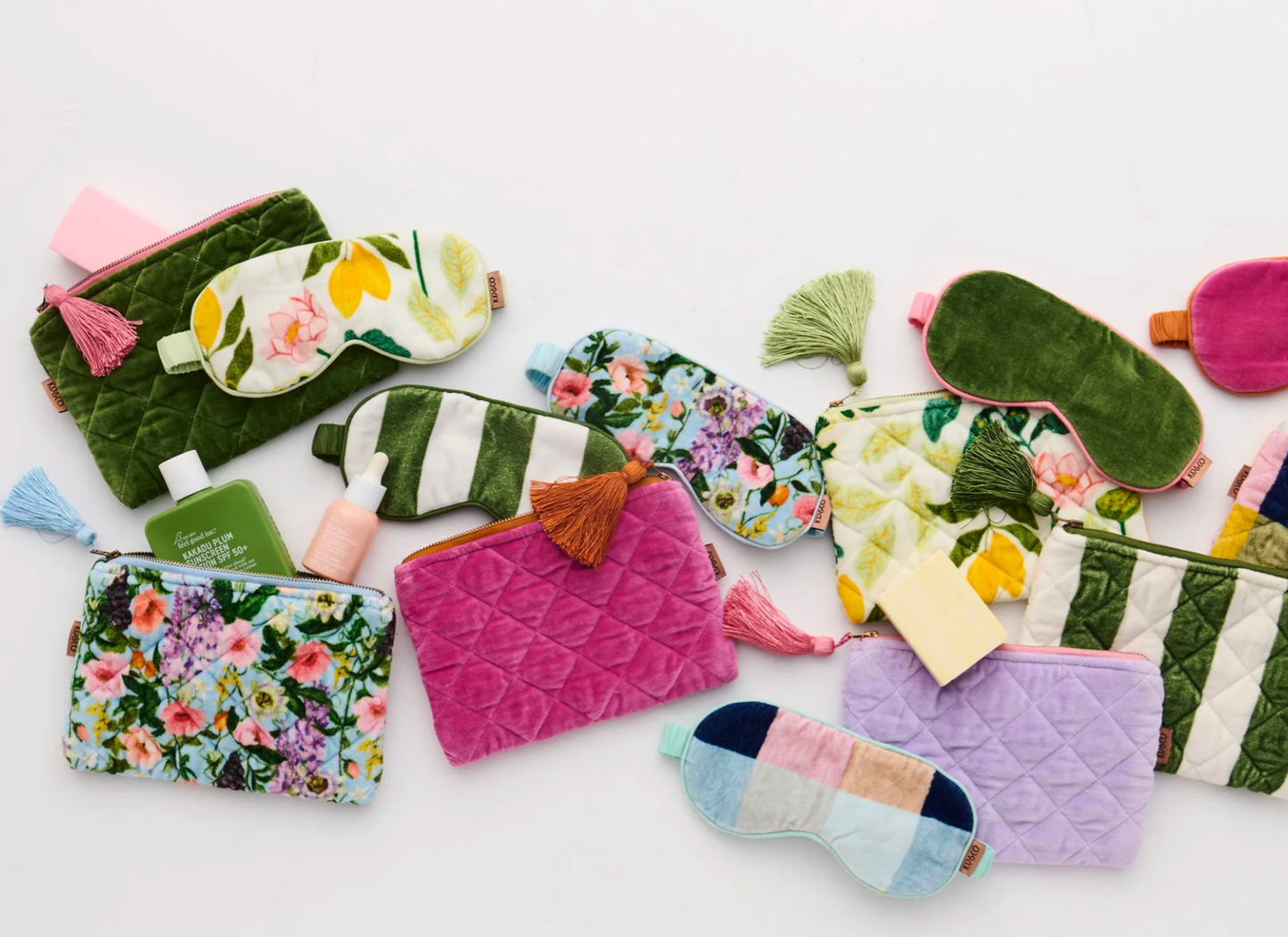 Moss Velvet Cosmetics Purse