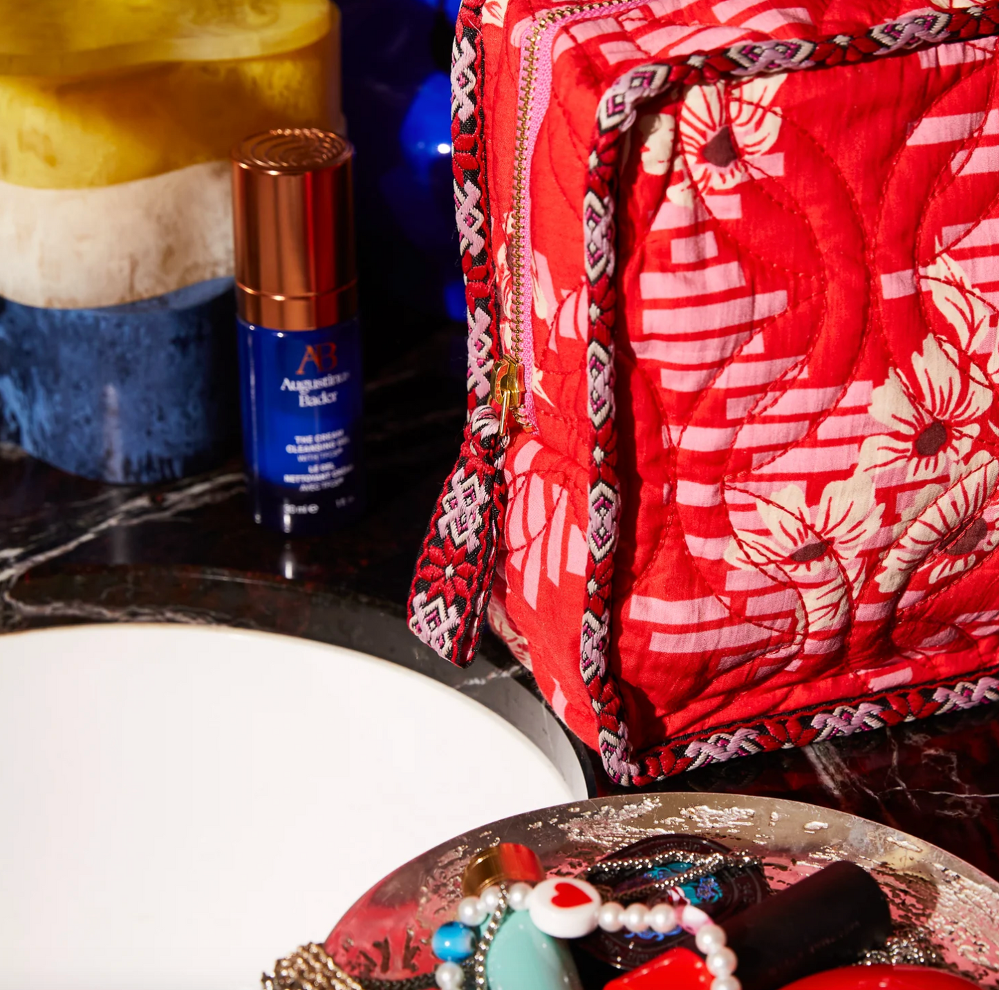 Marta Vanity Bag - Vermillion