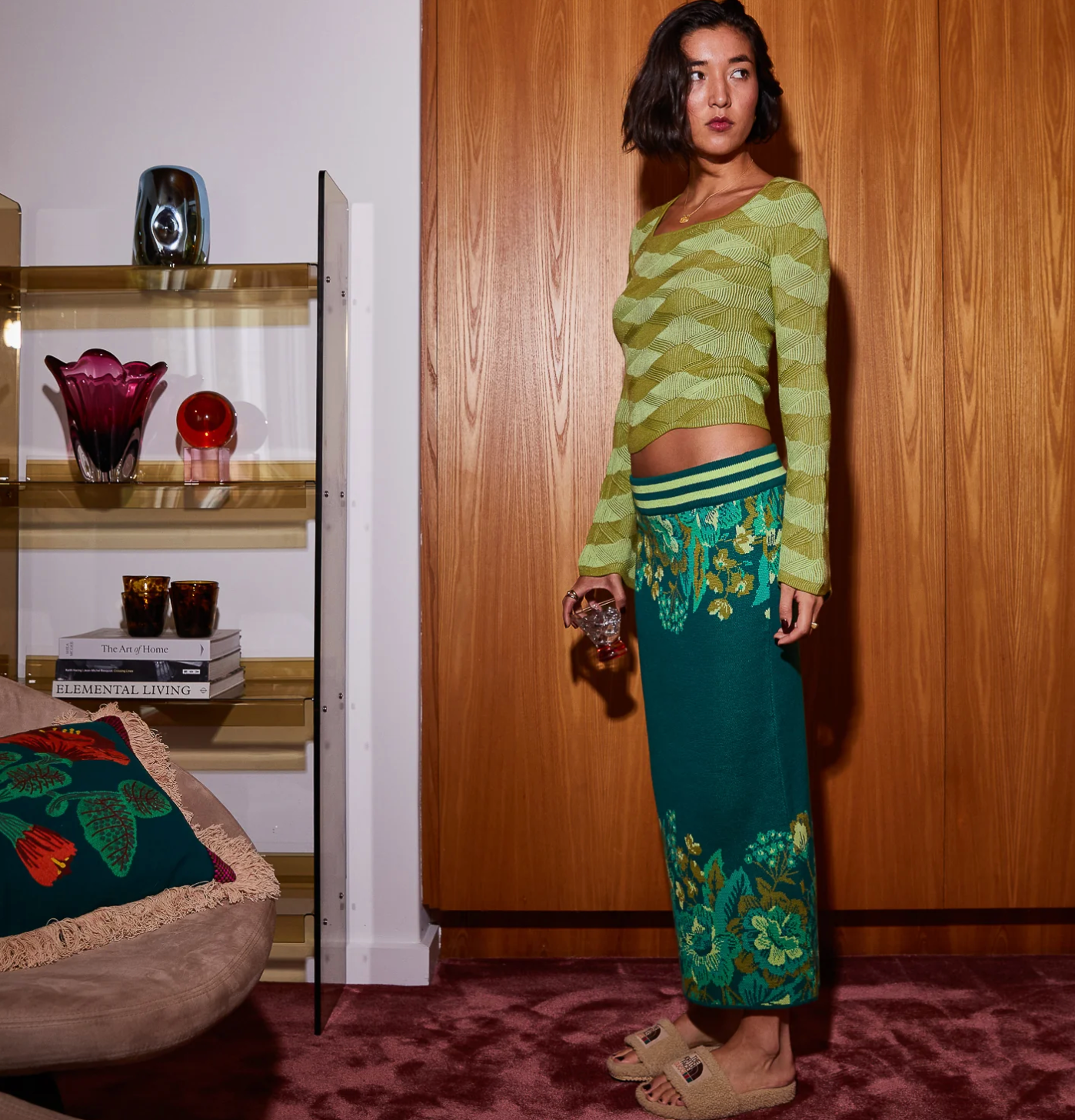 Ingrid Knit Top - Juniper