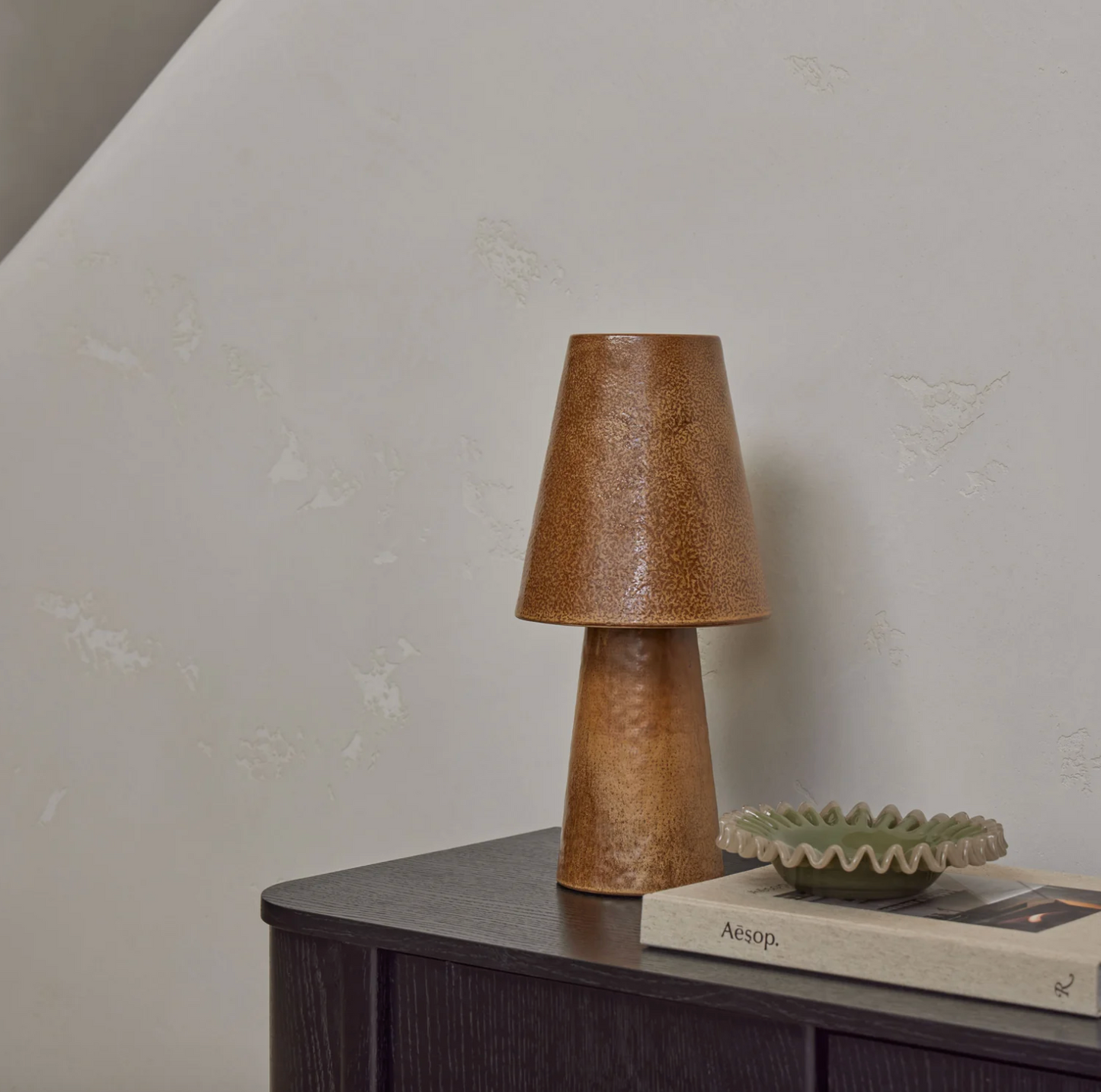 Sigrid Frill Dish Small - Green & White