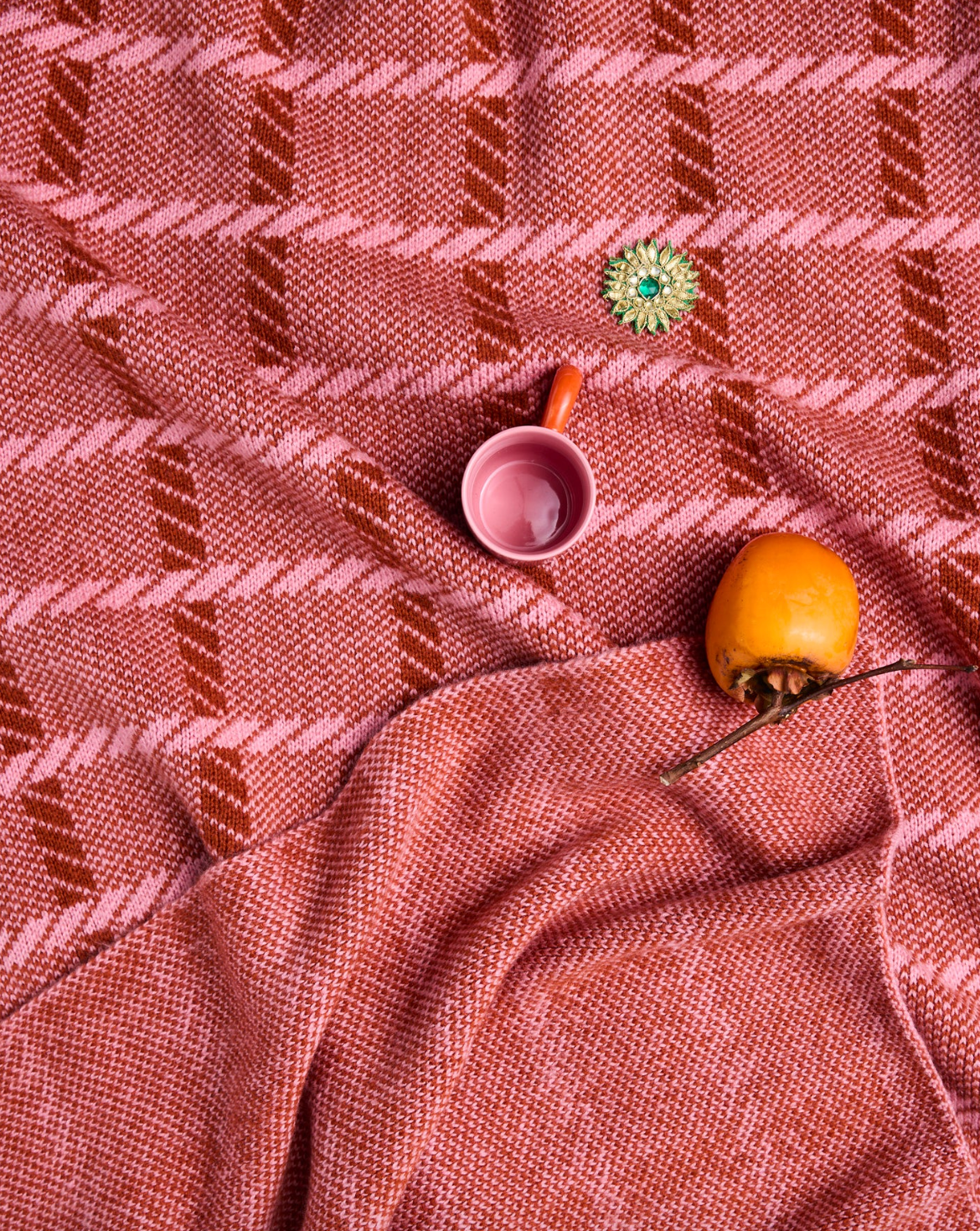 Creme Brulee Check Blanket