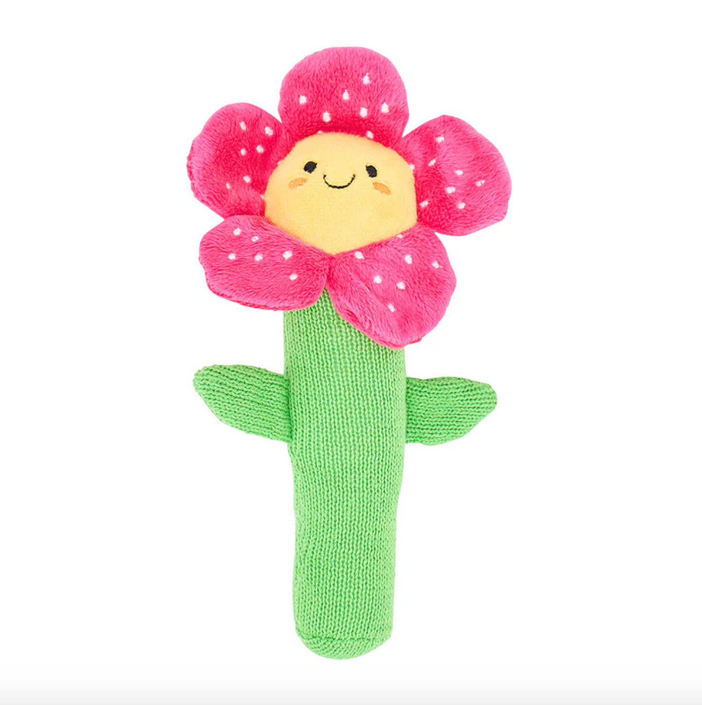 Knit Rattle - Flower
