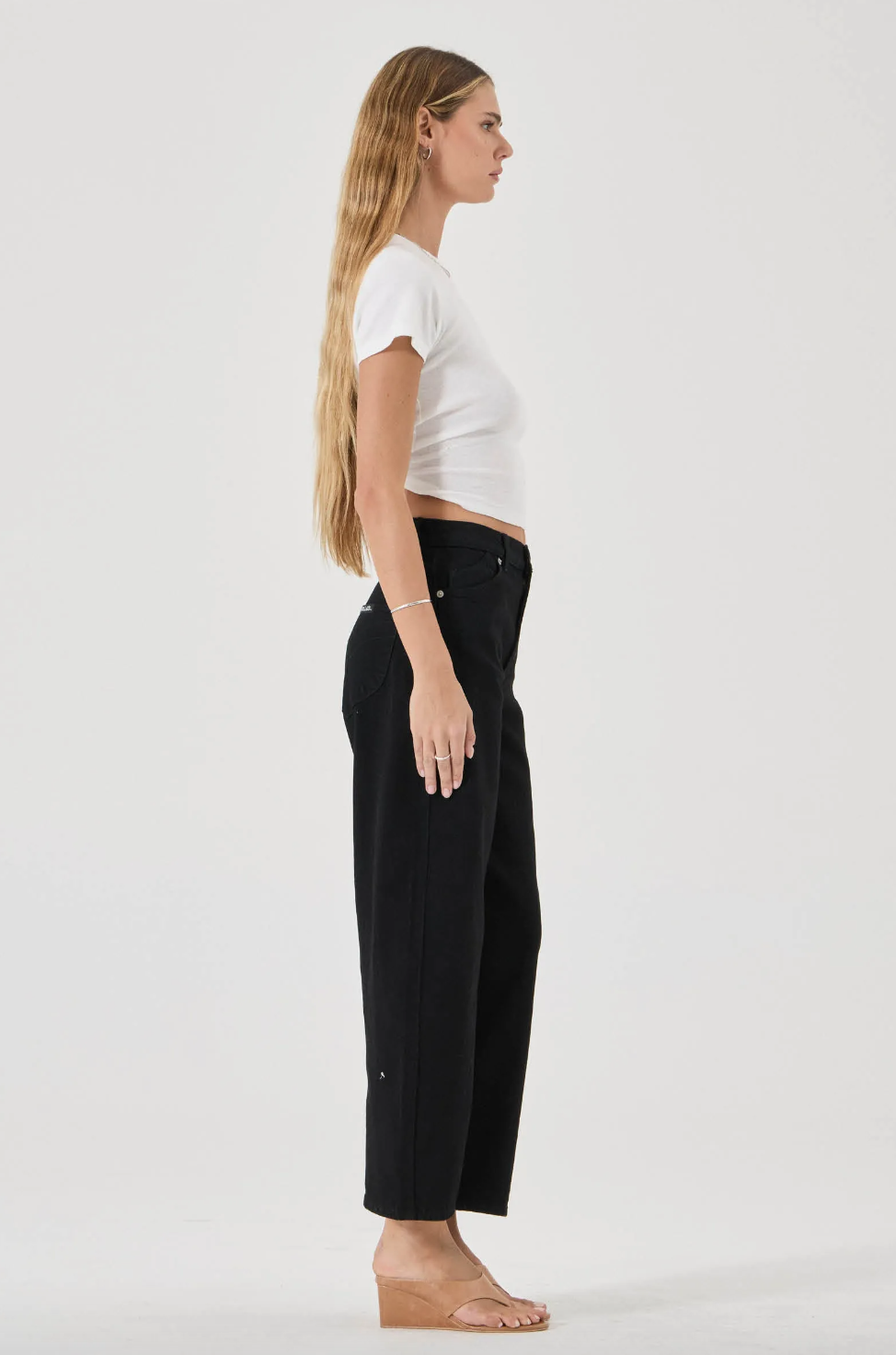 Gigi Barrel Jean - Forever Black