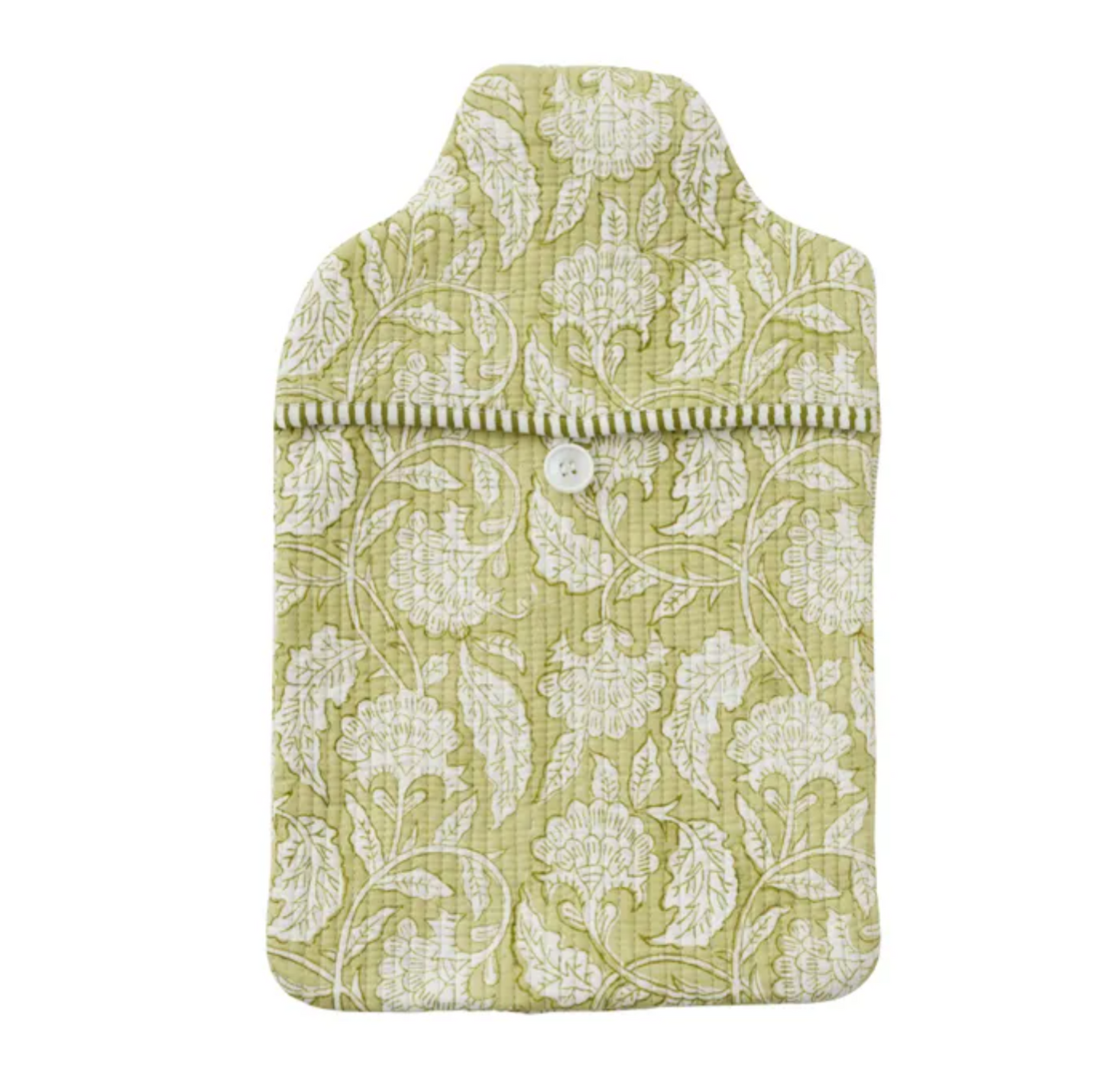 Lalita Cotton Hot Water Bottle Cover - Green