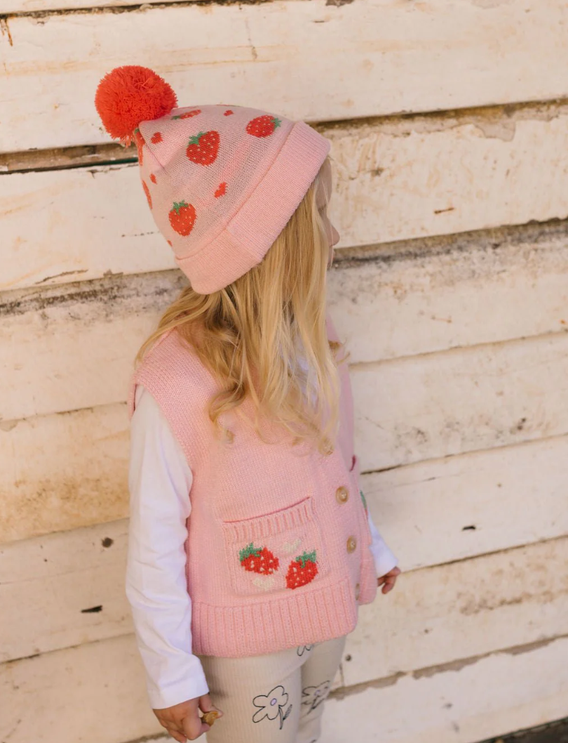 Strawberry Fields Merino Beanie