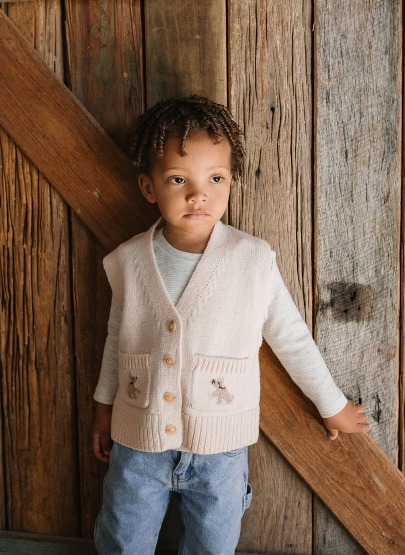 Puppy Dog Merino Vest