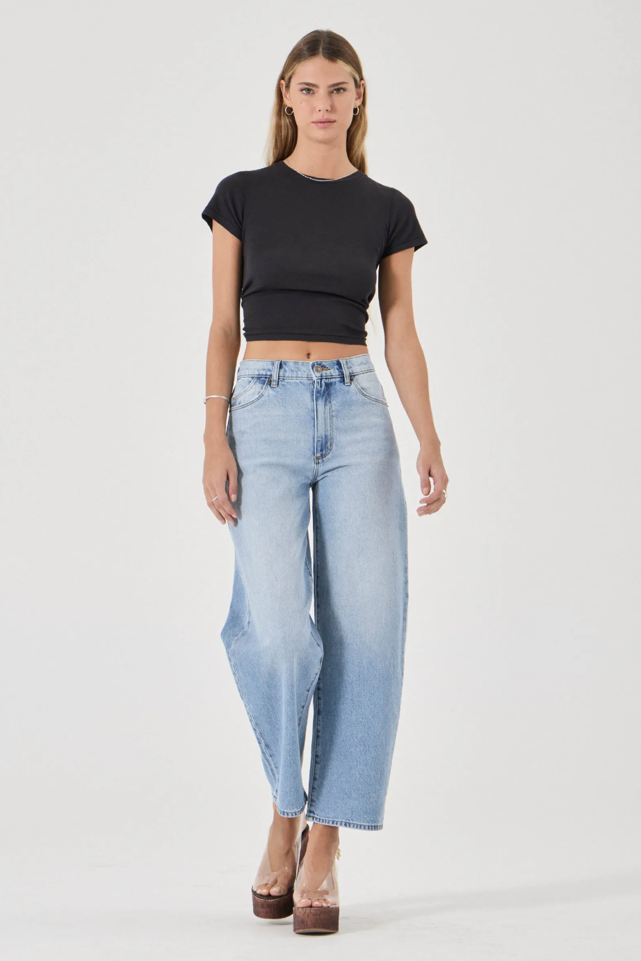Gigi Barrel Jean - Brad Blue