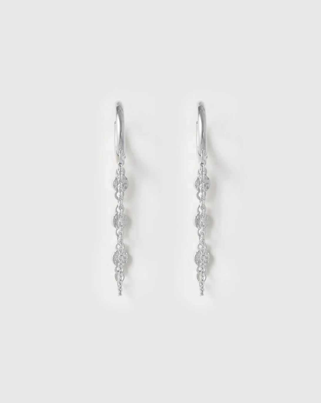 Paloma Silver Huggie Earrings