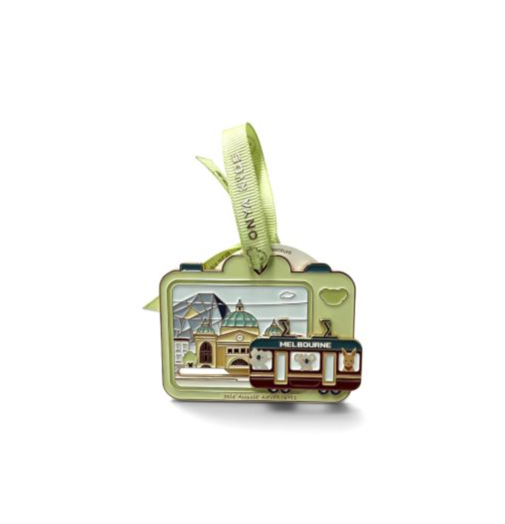 Little Aussie Adventure - Melbourne City Tram Enamel Fridge Magnet