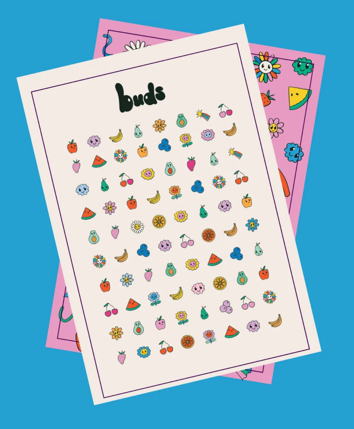 Kids Nail Stickers - Fruits
