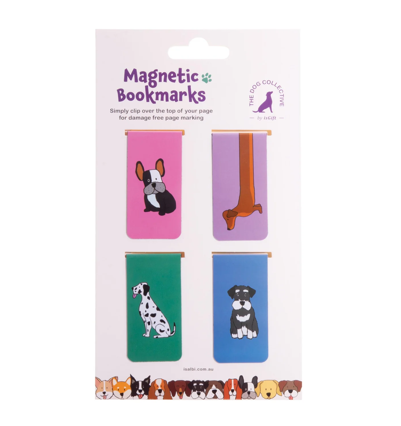 The Dog Collective Magnetic Bookmarks - 4pcs Set