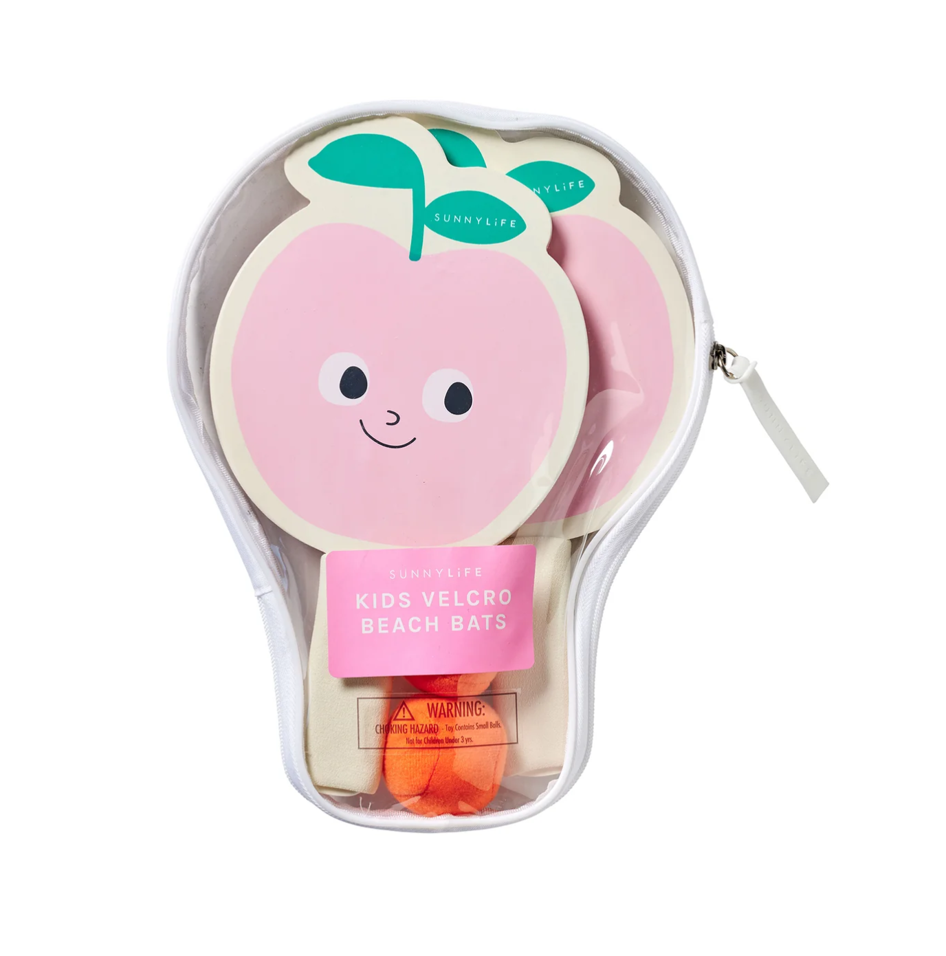 Kids Velcro Beach Bat - Poppy the Peach