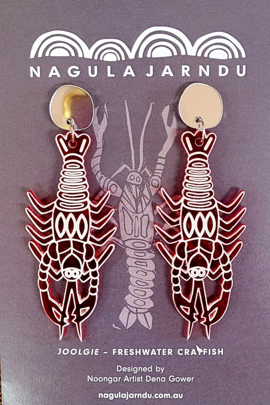 Joolgi (Freshwater Crayfish) Earrings