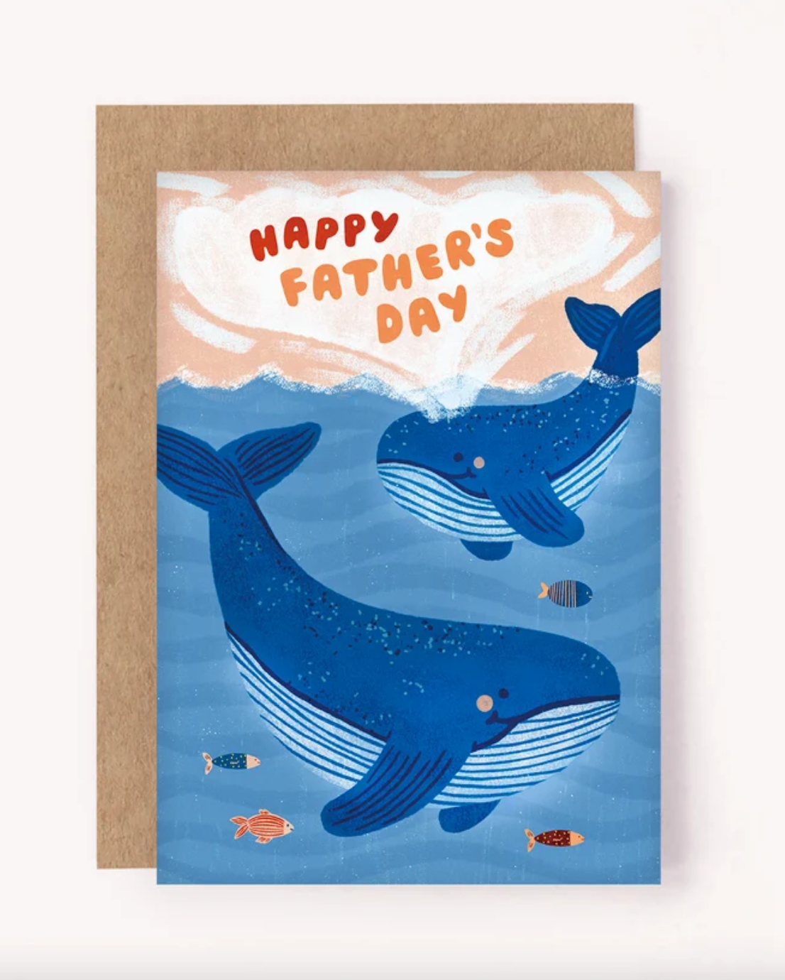 Happy Father's Day Whale Card