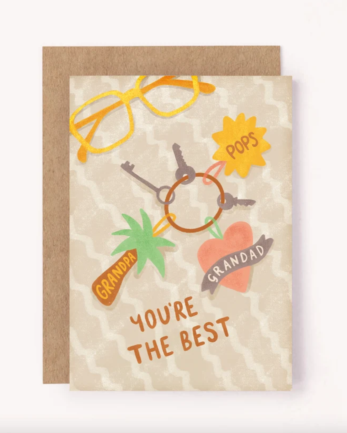 Grandad Pops Grandpa, You're The Best Card