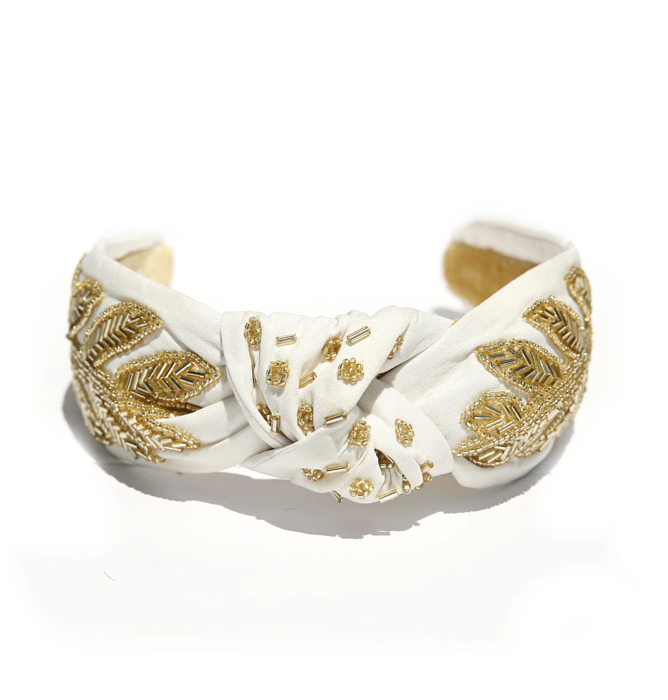 Goddess Beaded Headband - White