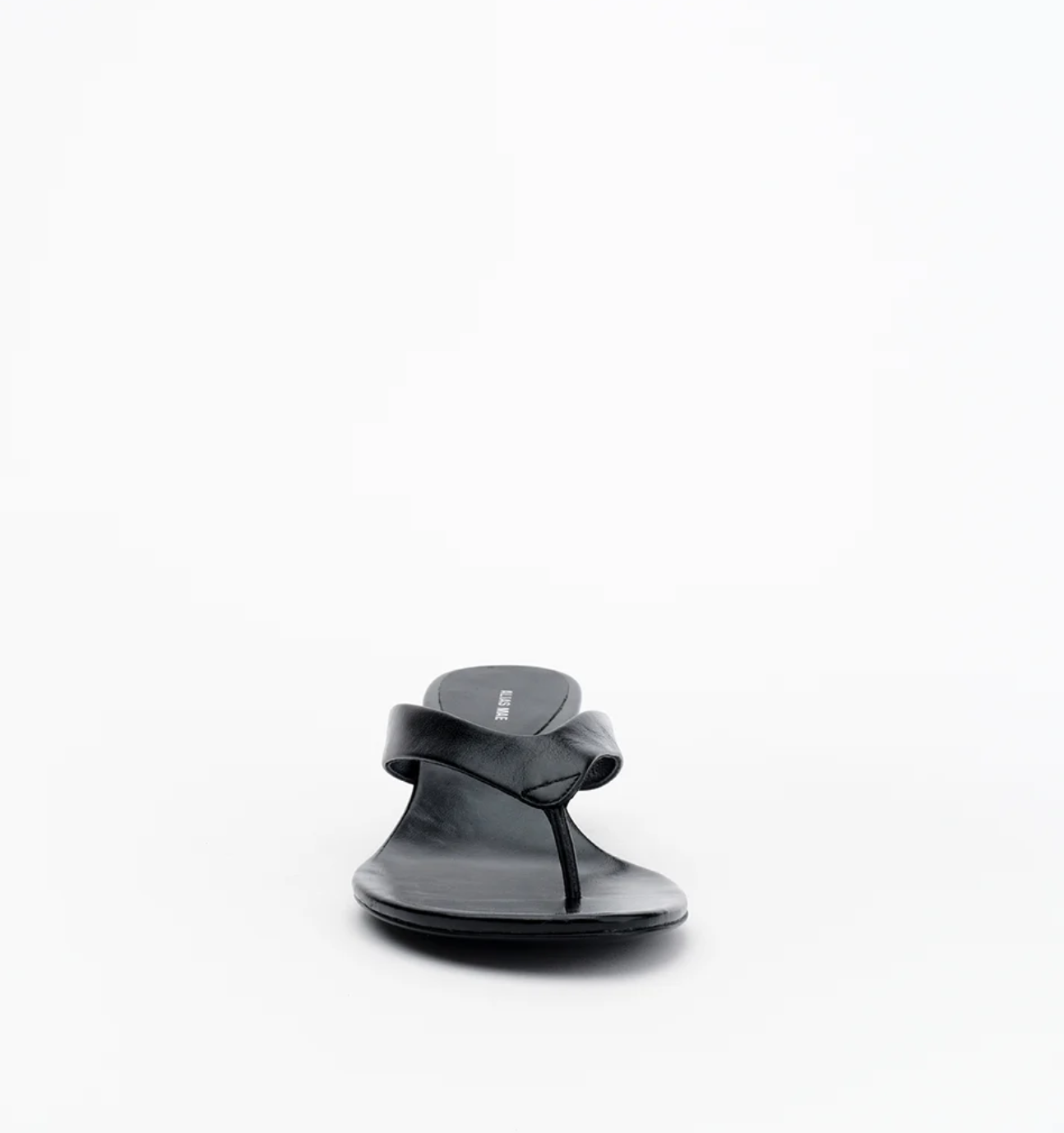 Jilly Slides - Black Oily Crinkle Leather