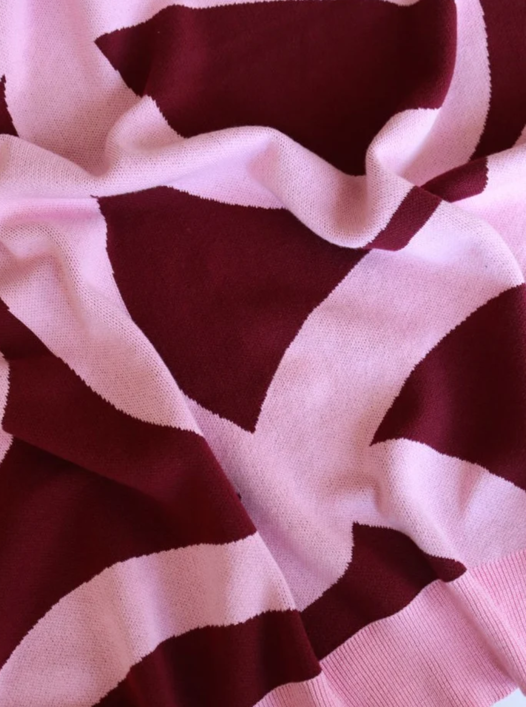 Ribbon Knitted Baby Blanket