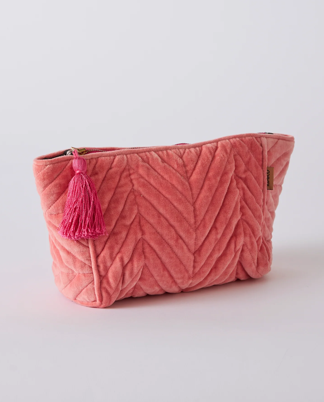 Strawberry Velvet Toiletry Bag