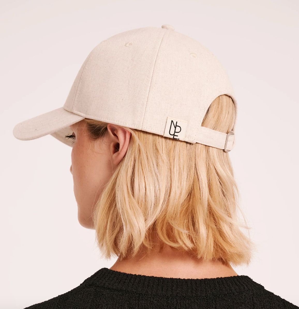 Nude Linen Cap