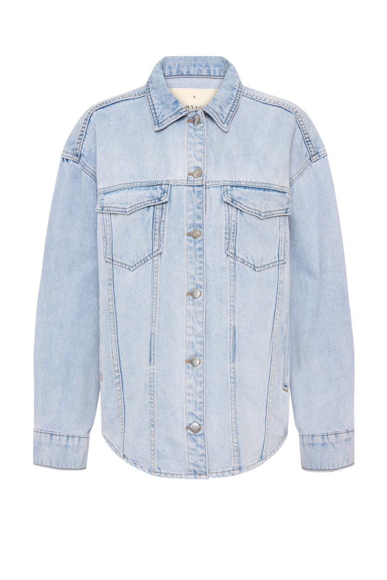 Organic Denim Jacket - Clear Blue