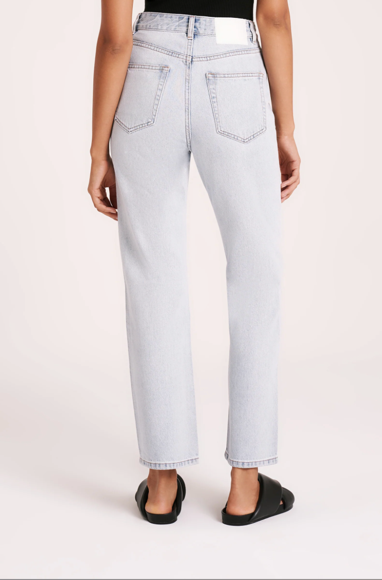 Organic Relaxed Leg Jean - Clear Blue